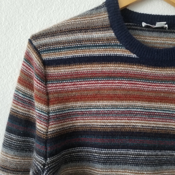 GAP Sweaters - Gap | Striped Lambs Wool Crew Sweater S